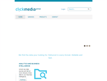 Tablet Screenshot of clickmediagroup.com